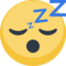 Sleeping Face emoji on Facebook